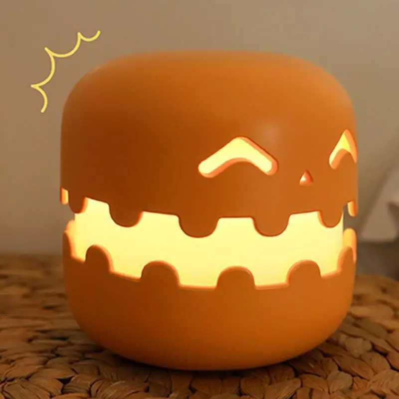 Convenient Foldable Pumpkin Light Spooky Light Up Pumpkins Decoration Warm Adjustable LED Lantern Halloween XJ250804