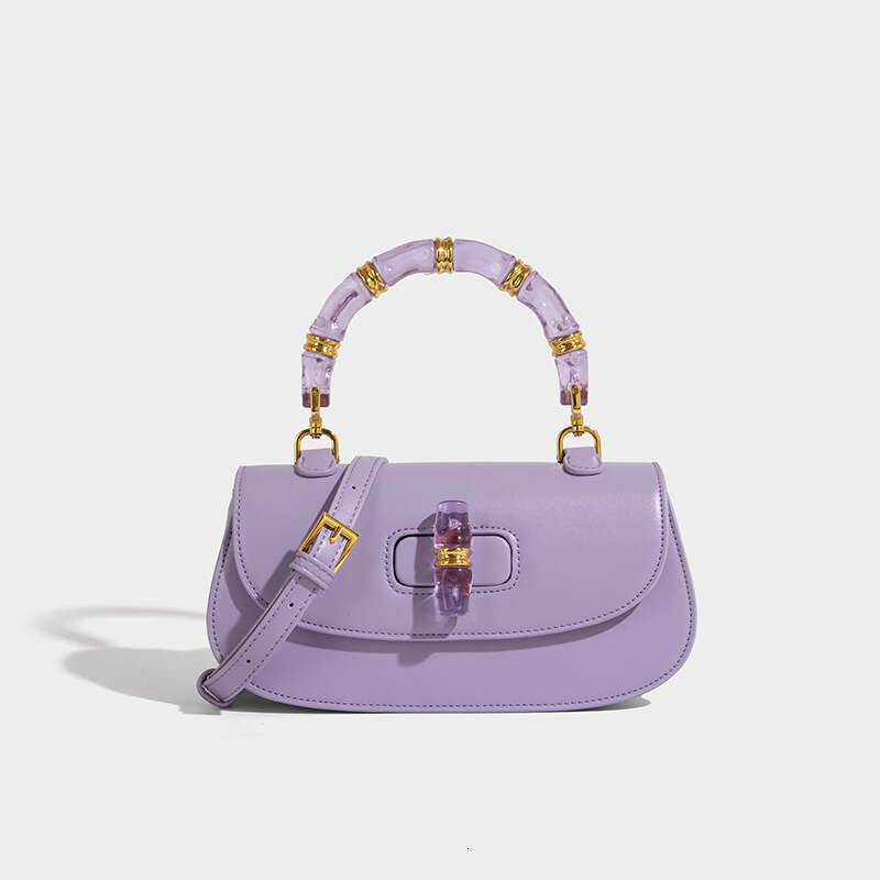 Designer Bag Luxury Bag Dhessencial Bamboo Knot Versatile Shoulder Bag Saddle Summer Women's High-End Small Single Shoulder Crossbody