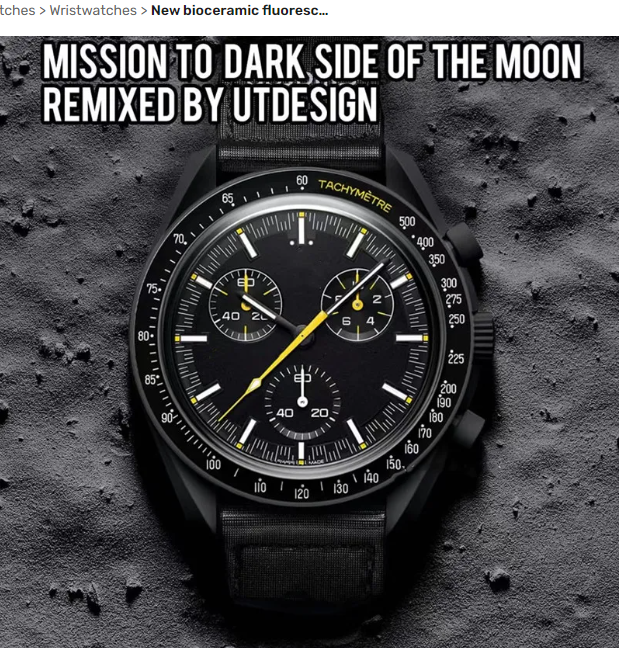Bioceramic Planet Moon Mens Watches Full Function Quarz Chronograph Watch Mission To Mercury NEPTUNE 42mm Nylon Luxury Watch Wristwatches