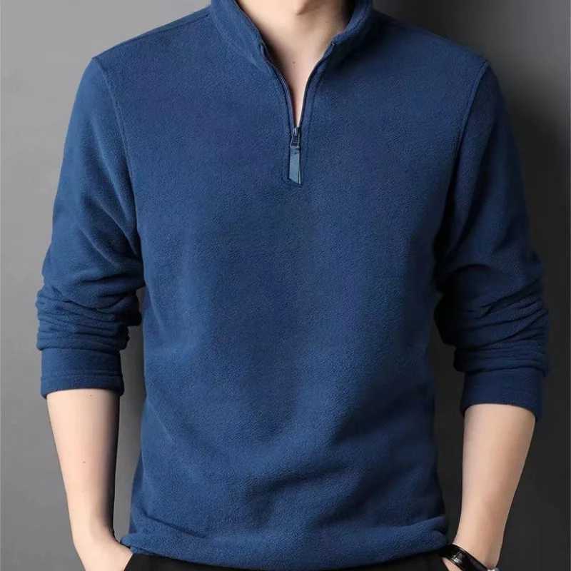 2024 Mens Sweatwear Anti-Pilling High Quality Knitted Turtleneck Sweater Slim Fit Long Sleeve Pullover Solid Color Trend Men Clothing XJ250805