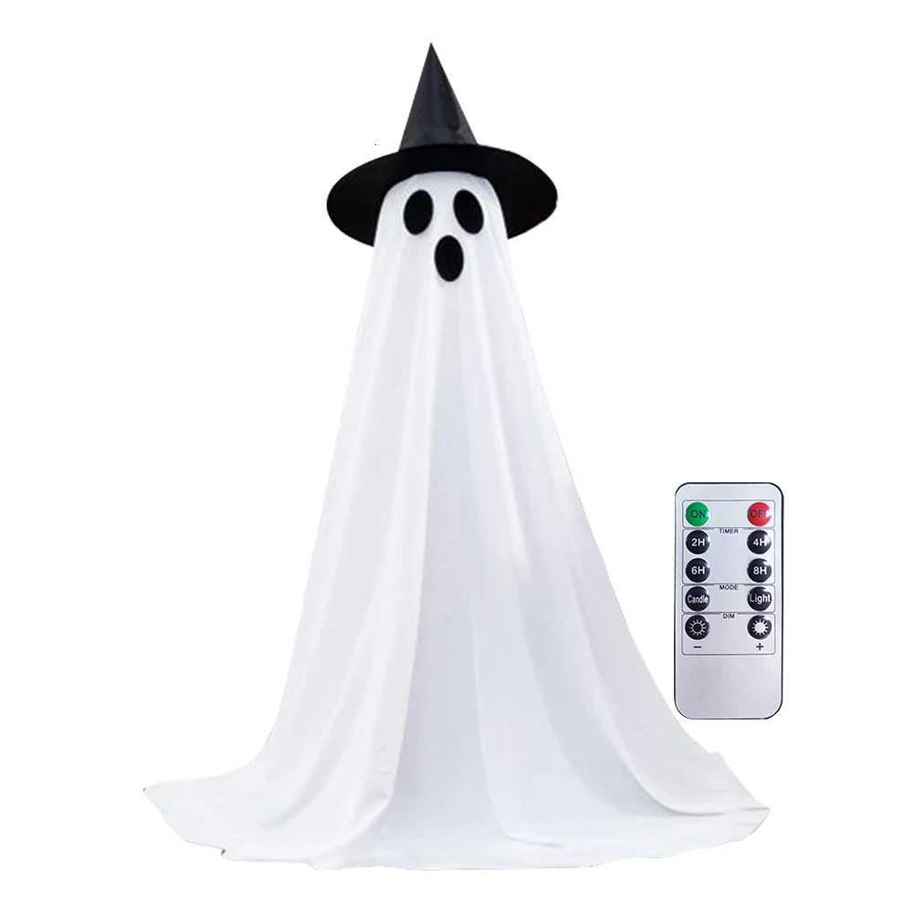 1/2 Pack Halloween Ghost Lights Spooky Ghost Decor with Remote Control String Lights Light Up Ghost Lighted Spooky Ghost Decor XJ250804