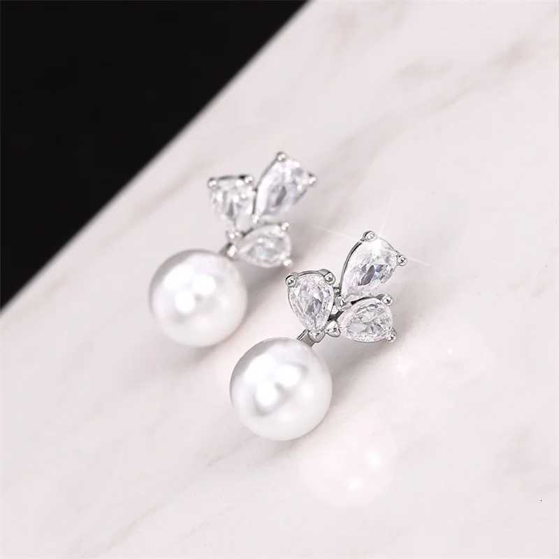8 Exquisite Women Imitation Pearl Earrings Dainty Temperament Elegant Ear Accessories for Female Fashion Versatile Jewelry Y250804