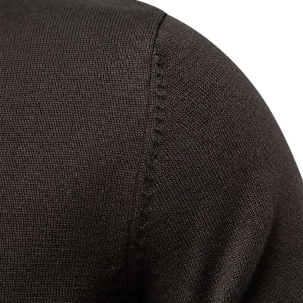 2023 New Winter Cotton Cardigan for Men Quality Mens Sweater Fashion Turn Down Collar Knitted Sweaters for Men XJ250805