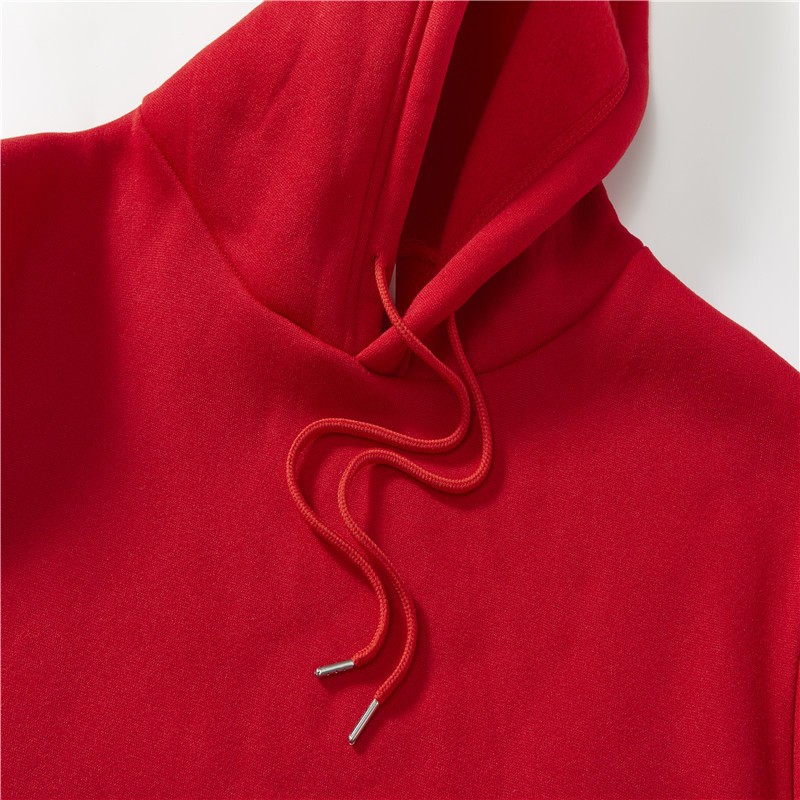 2025 printed hooded winter new style Japanese European and American solid color Korean version of the simple style fresh and sweet hooded sweater