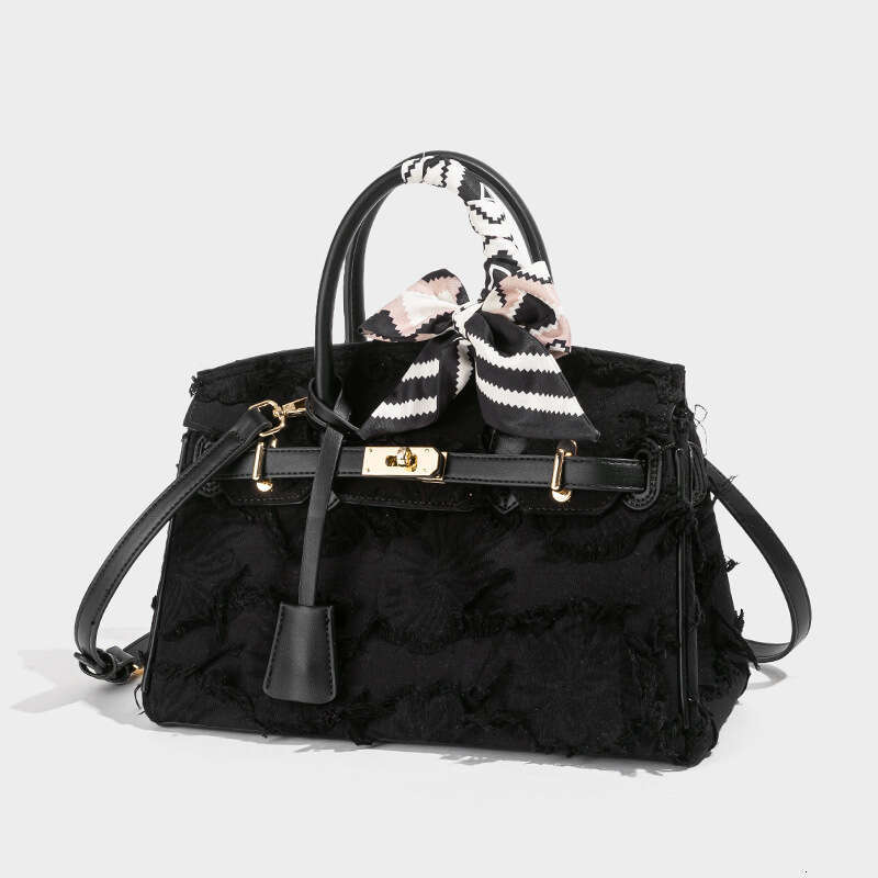 Denim Handbag 2025 Spring Summer Platinum Light Luxury High-end Fashion Trend Single Shoulder Crossbody Bag for Women