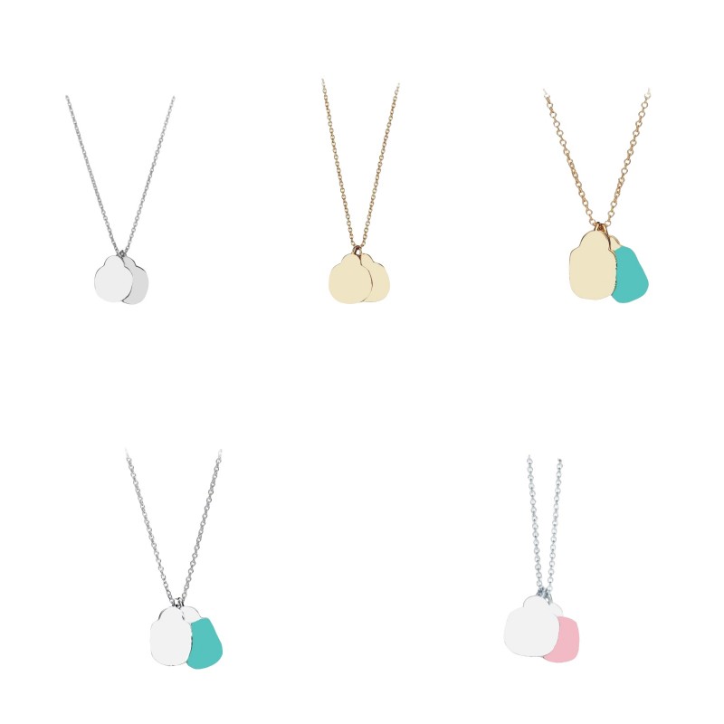 Plated gold necklace woman simple fashion heart necklace designer womens high class pendants jewelry woman designer necklaces exquisite birthday gifts om330