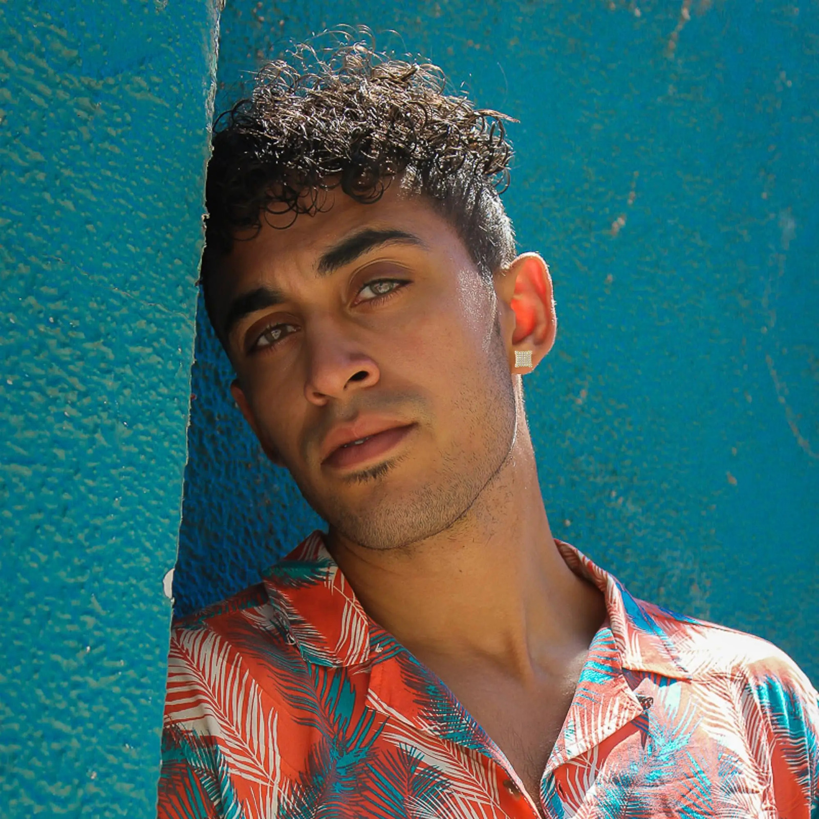 925 Sterling Silver Square Screw Stud Earrings Pave CZ Iced Out Screw Back Hypoallergenic Cube Large Stud Earrings For Men Women 250804