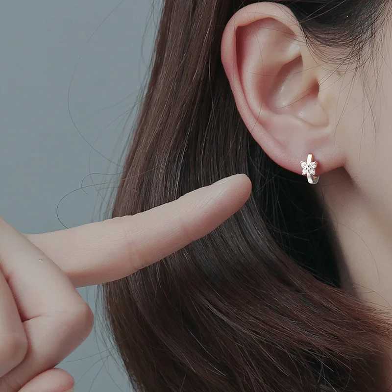 New Stainless Steel Earrings For Women Trending Silver Color Butterfly Hoop Earrings for Women Luxury Jewelry Gifts Y250804