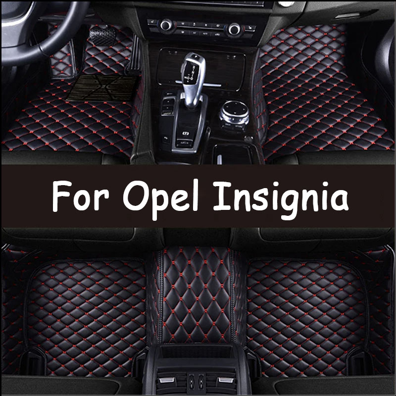 Custom Automotive Car Floor Mats For Opel Insignia 2009 2010 2011 2012 2013 Auto Luxury Leather Men Women Car Mats Full Coverage