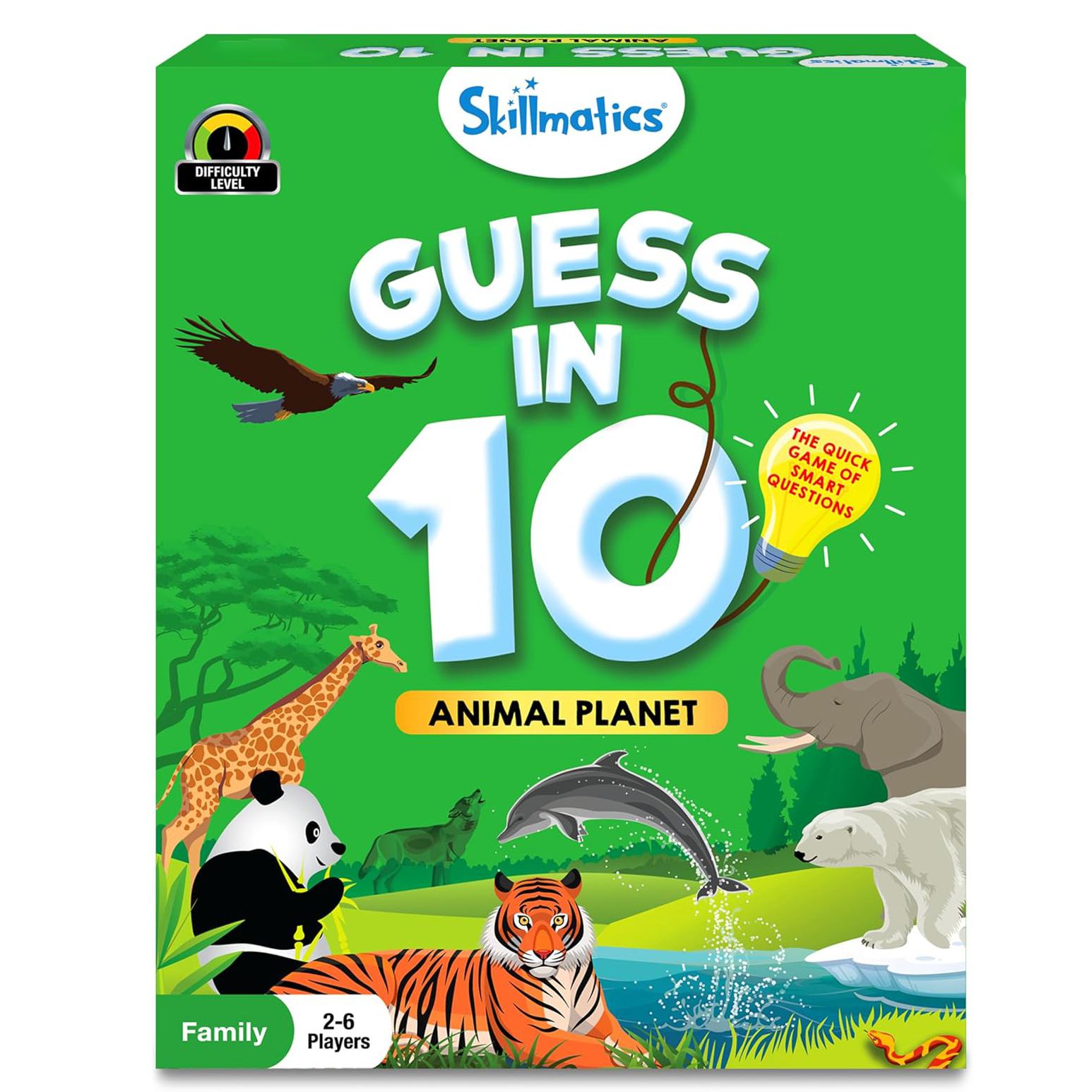Guess the 10 Card Game - Animal Planet Game for Family Gatherings, Party Entertainment Game, Halloween & Christmas Gift