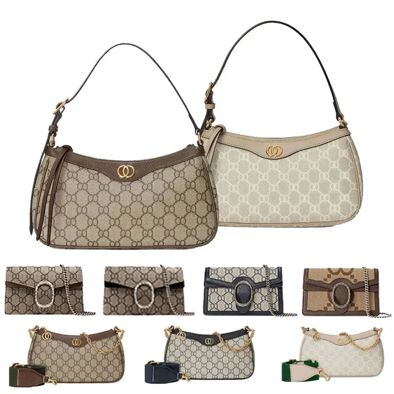 Designer Bag Shoulder bag High Quality Luxury Woman Wallet Brown Fashion Handbag Large Capacity Women's Handbag Printed Retro Sweet Outdoors Purse Underarm Bag 001