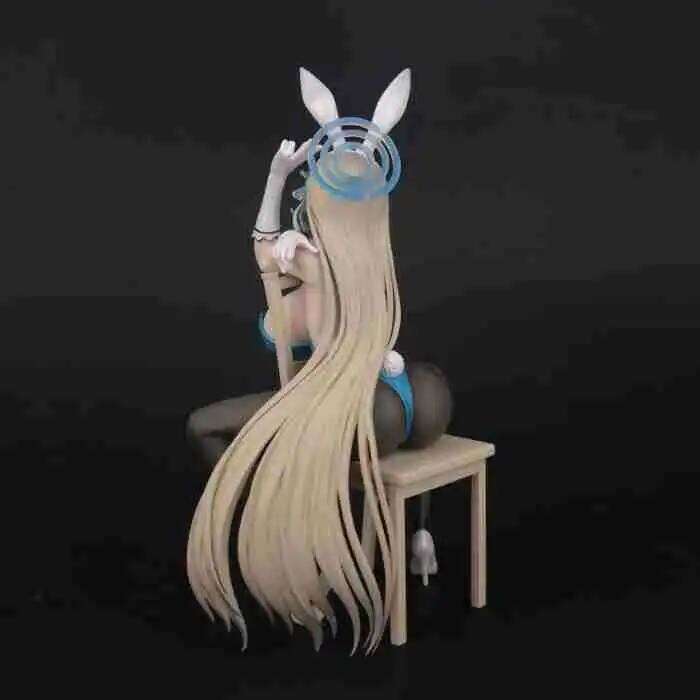 Nsfw Archive Blue Ichinose Asuna Anime Sexy Rabbit Girl 1/7 Pvc Action Figureadult Collectionmodel Doll Toys Present
