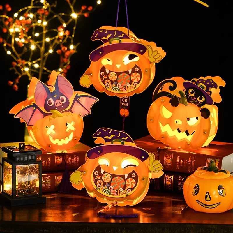 Halloween Lantern Pumpkin Lanterns Diy Material Package Party Headlight Halloween Decorations Outdoor Party PropsXJ250804