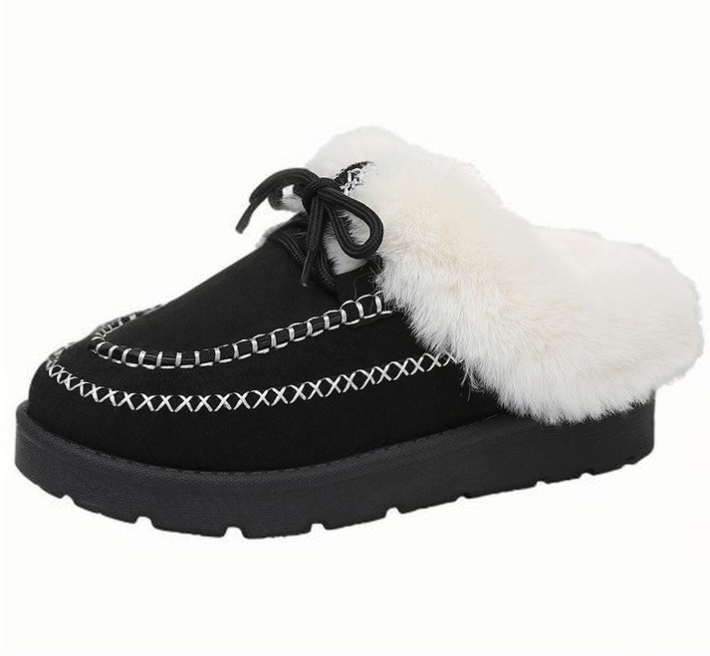 Free Shipping 2025 New Design Plus Size Women's Plush Snow Boots Winter Best Sellers Warm Cozy Round Toe Platform Cotton Shoes