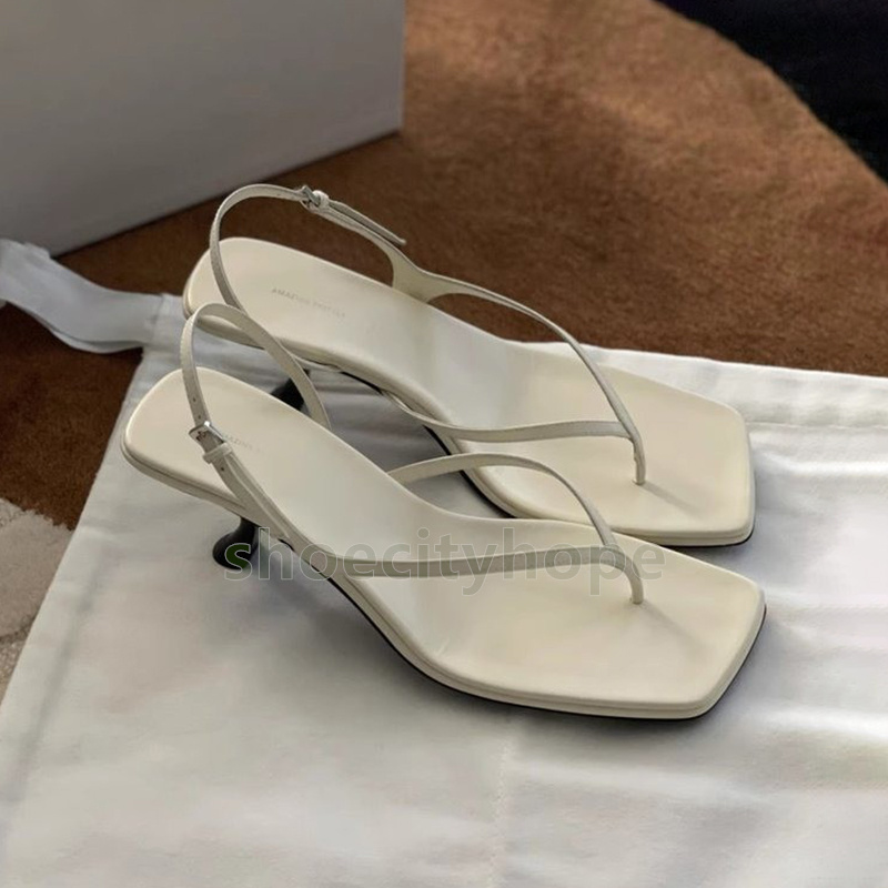 designer sandals women back strap high heel sandal fashion elegant sandale womens daily durable leather sandalen size 35-42