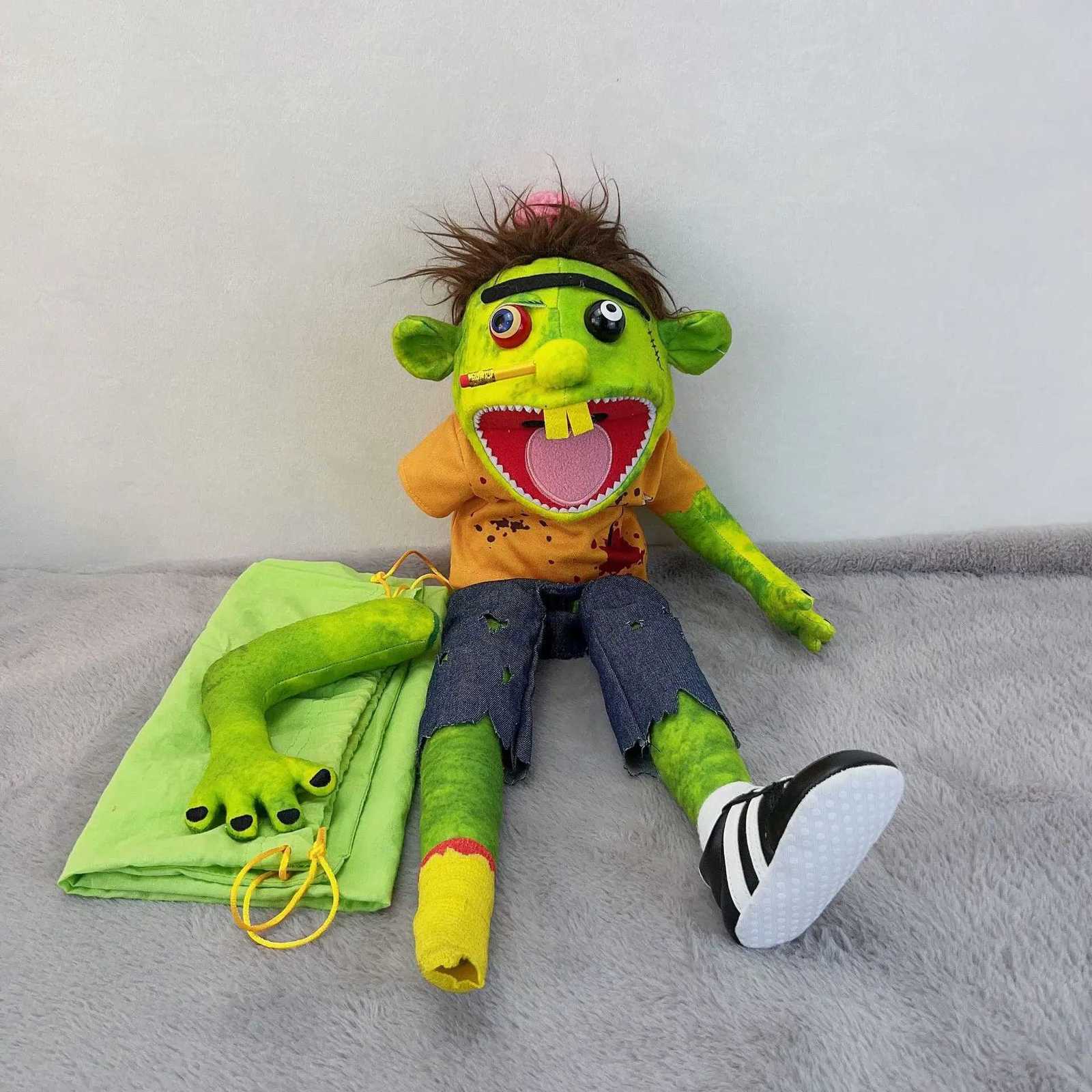 Jeffy Hand Fl Body 19.69IN ffed Figurine Soft Puppet Plush Toy Birthday Kids Gift Suitable for Role Play Y250805 Y260128