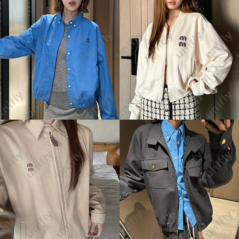 Embroidered Jacket Shirts Women Coat Designer Jackets Outerwear -15 Autumn Winter Female Clothing Jacket For Womens Lapel Collar Overcoat Tops DPD2508051