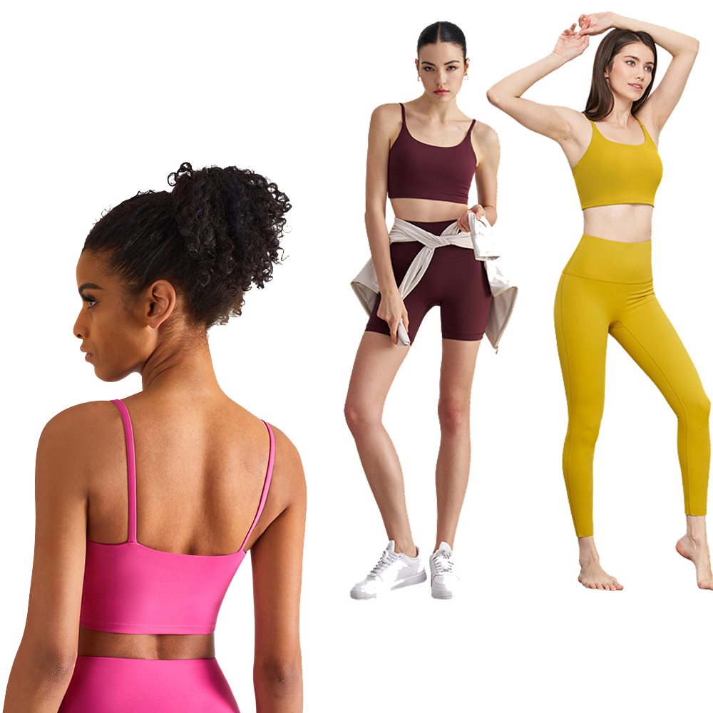 Yoga Bra Shorts Gym Set Fitness Workout Womens Tank Tops Classic Vest Gym Women Clothing Sports Yoga Vest Tight Casual Summer Seamless Cami