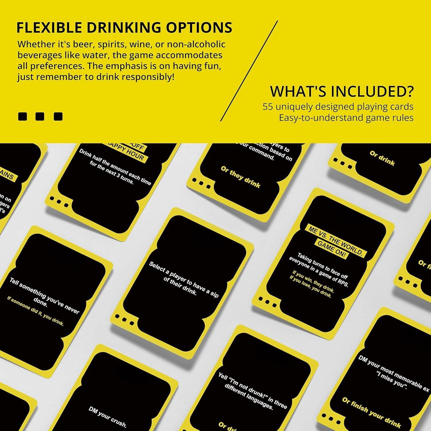 I'M NOT DRUNK - Party Drinking Game for Game Nights - 21st Birthday Gift & Bachelorette Party Game with 55 Amusing Cards - Hilarious Unforgettabl