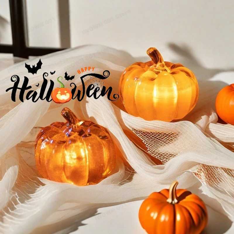 Halloween Decorations LED Pumpkin Lanterns LED Decoration Props Desktop Ornaments for Party Decoration Night Lamp Bedroom XJ250804