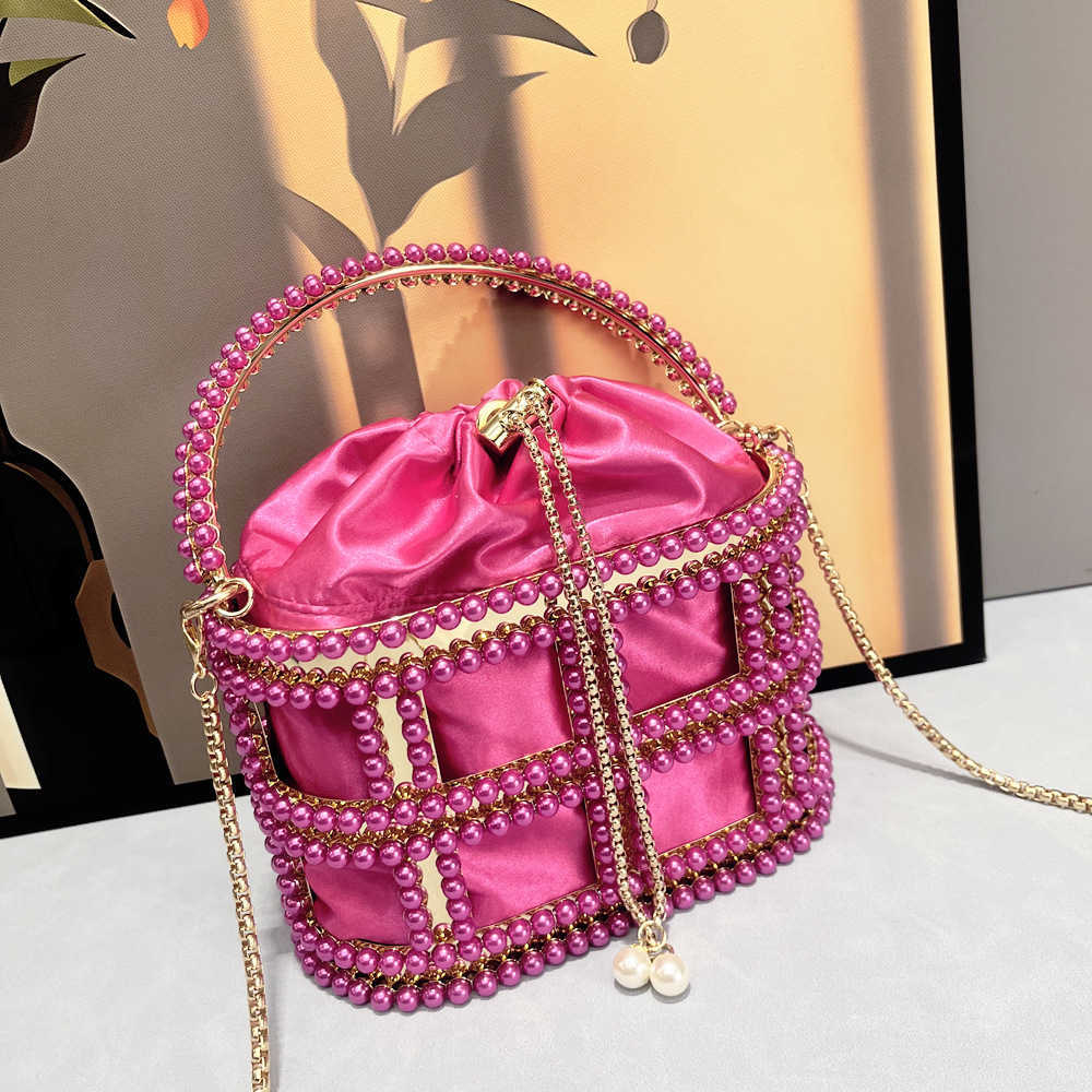 luxury bag designer bags New Birdcage Bag with Rhinestones Fashion Evening Bag Women's Handbag Metal Chain Evening Bag