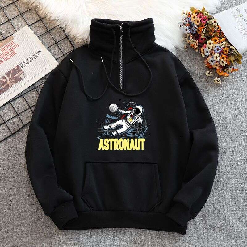 2023 New Half-Zipper Stand-Collar Sport Pullover Men's Fall Casual Fashion Jersey Trend