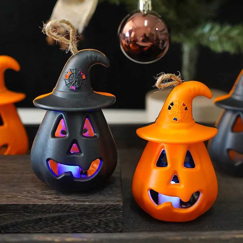 Halloween Pumpkin Skull Lantern Battery Powered Portable LED Night Light Kids Room Decor Desk Lamps Spooky Gift for Boys Girls XJ250804
