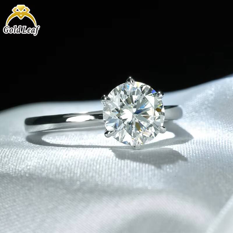 14K Gold 1 CT 2 CT 3CT Round IGI GIA Custom Design Lab Grown Diamond Rings for Women