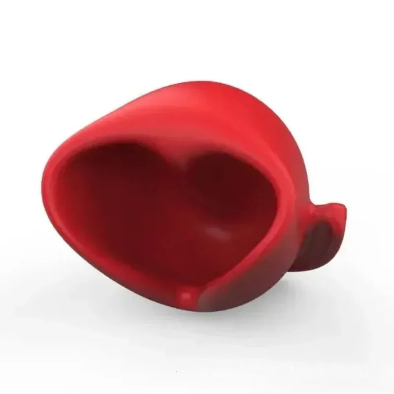 Red Fixed Tongue Gag Ball Invisible Silicone Sm Bondage Erotic Game Props for Couples Adult Products 18 250805