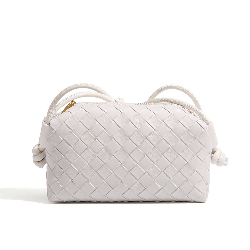 Free Shipping Designer Luxury New Embossed Woven Small Square Bag Single Shoulder Crossbody Lightweight Women's Bag Casual Handbag