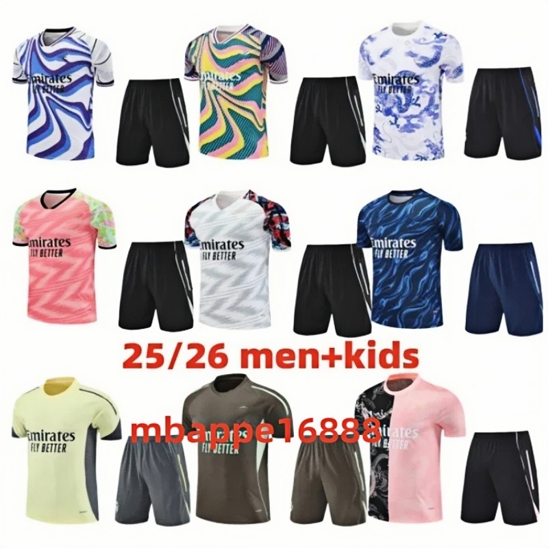 2025 2026 BELLINGHAM Soccer Tracksuits Sets Reals madrids TRACKSUIT set 25/26 MBAPPe men and kids football kit chandal futbol survetement madrides TRAINING suit
