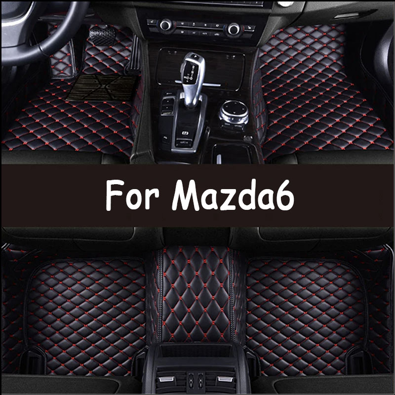 Car Floor Mats For Mazda6 Mazda 6 Atenza GH 2007 to 2011 Anti-dirt Pads Car Mats Full Set Waterproof Floor Mats Rug Car Accessories
