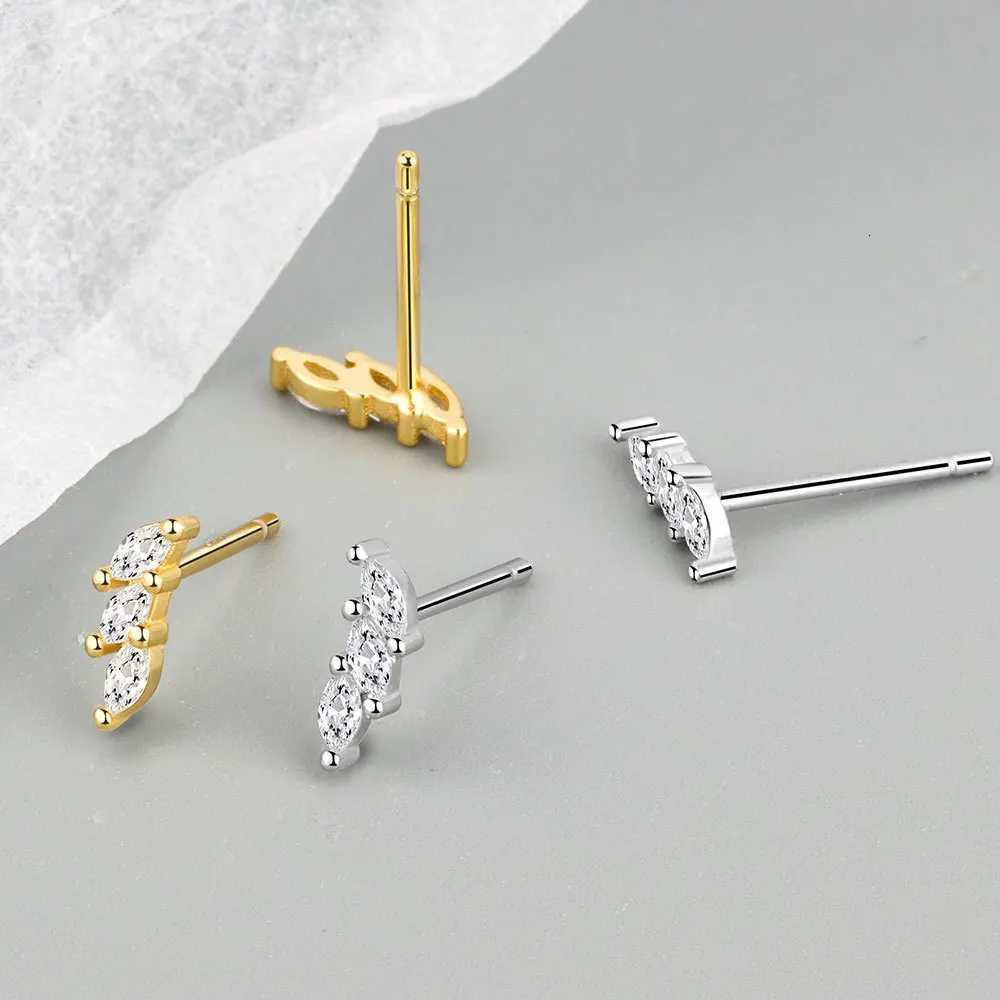3PCS Stainless Steel Gold Color Circle Hoop Earrings Set for Women Simple Zircon Flower Stud Earring Cartilage Piercing Jewelry Y250804