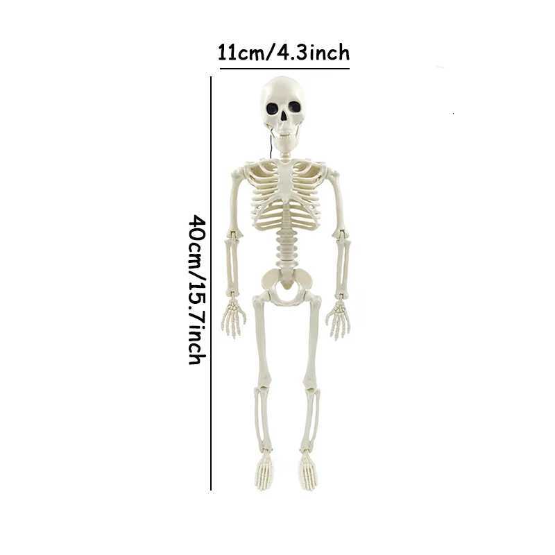 1pc Terror Plastics Humanoid Skeleton 2025 Halloween Celebration Haunted House Home Courtyard Decoration Party Prop DIY Supplies XJ250804