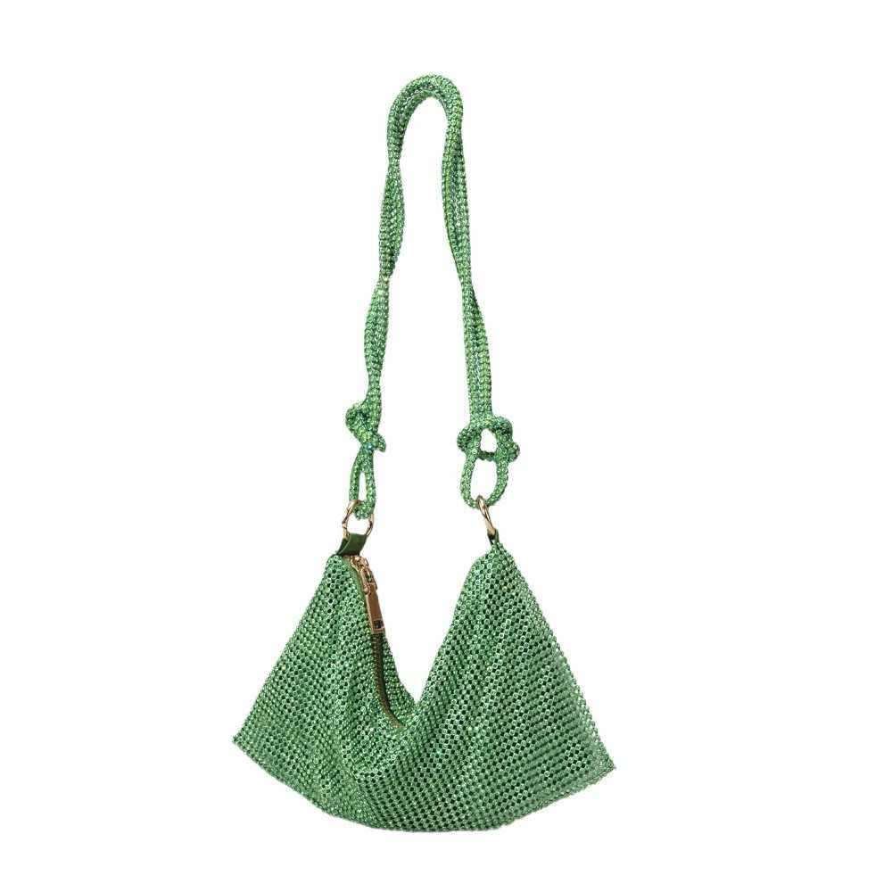 designer bag Shiny bag, handmade diamond inlaid bag, metal sequin, diamond filled bag, dumpling bag, underarm bag, high sense