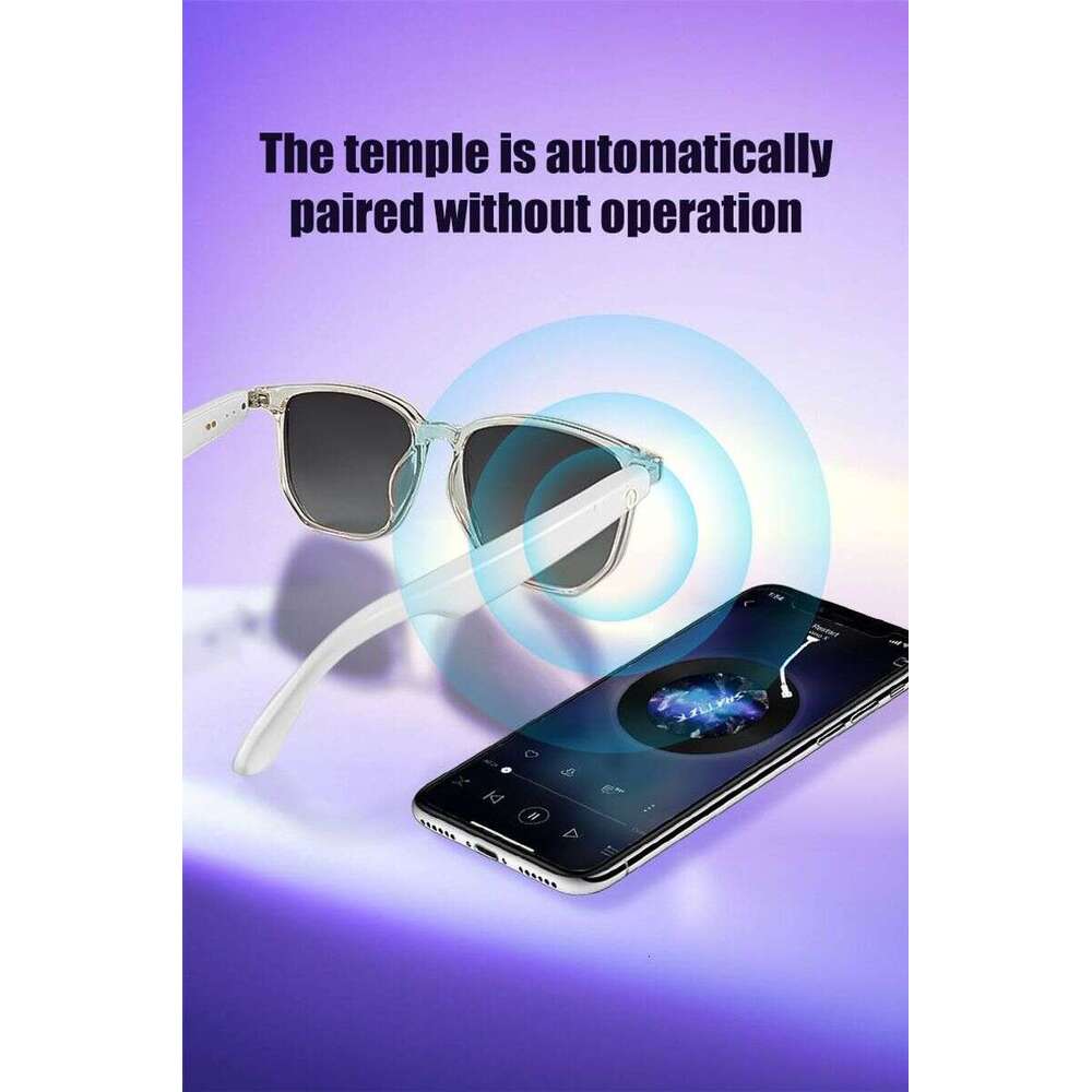 Can Listen To Songs, Wireless Headphones. Smart Glasses Are Suitable For Mobile Phones, Sports/Outdoor UV Protection