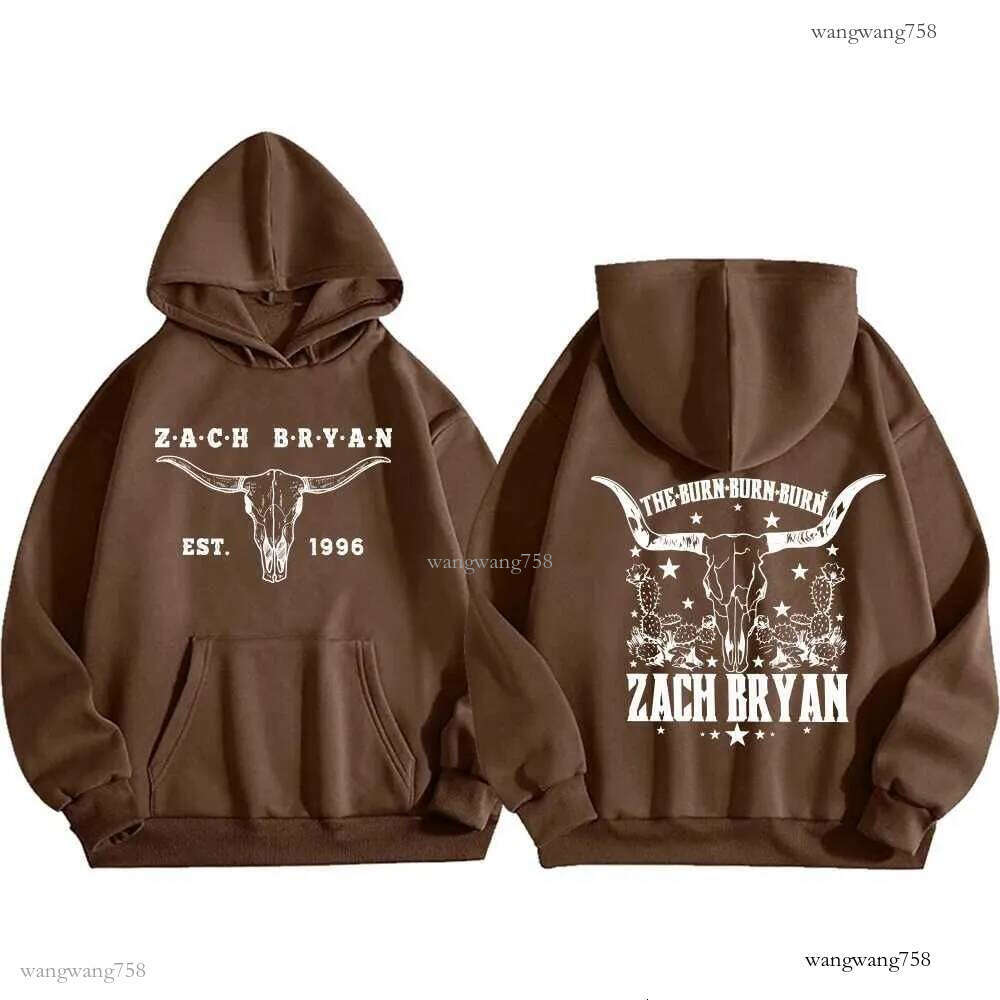 Zack Bryan Mens Hoodie Western Country Music Harajuku Pullover Tops X241216
