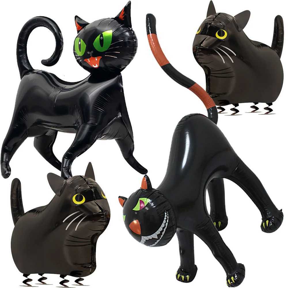 1pcs Halloween Decoration Inflatables Toys Black Cat Balloon Halloween Outdoor Lawn Decoration Garden Courtyard Prop Decoration X250805