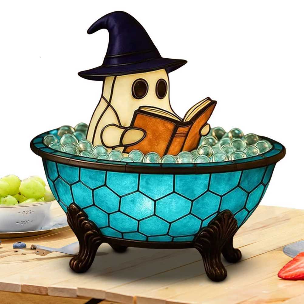 Ghost Bubble Bath Lamp Color-Changing Mood Light Halloween Ghost Night Light Cute LED Lamp Halloween Decorations XJ250804