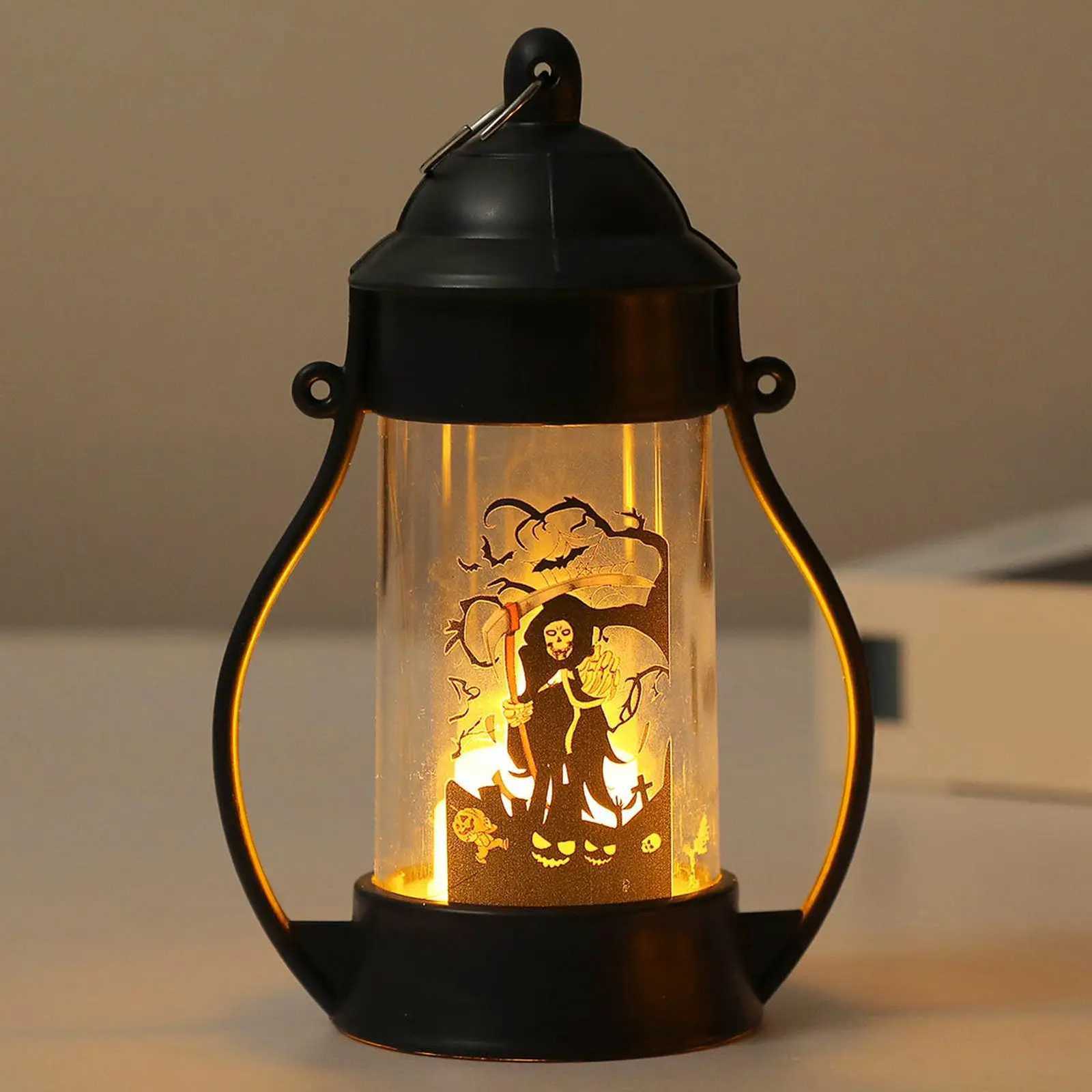 Halloween Lantern Skull Pumpkin Decor LED Night Lights Battery Operated Halloween Decorations Home Decor for Living Room Bedroom XJ250804