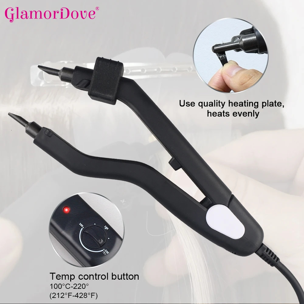 Fusion Hair Extension Melting Tool Keratin Fusion Bonding Tool Hair Extension Heating Iron Hair Extension Fusion Glue Gun 250801