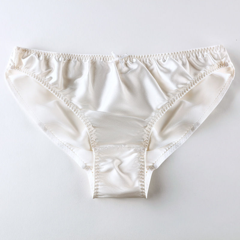 Women's Panties 4 PACK 100% Silk Women's Low Waist Print Underwear Briefs Lingerie Panties MS008 230424