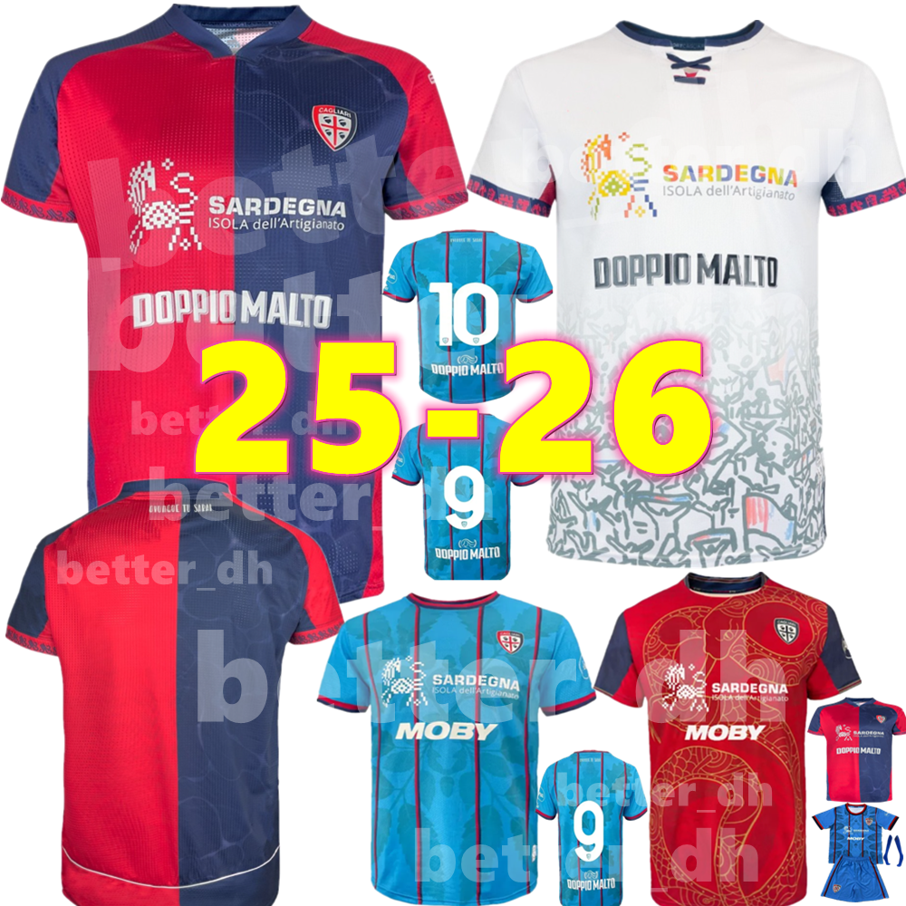 4XL24 25 26 Cagliari Calcio Jersey soccer jerseys Special kit 2025 2026 Cagliari Calcio JOAO Football uniform NAINGGOLAN GODIN VIOLA PEDRO SIMYONE Shi
