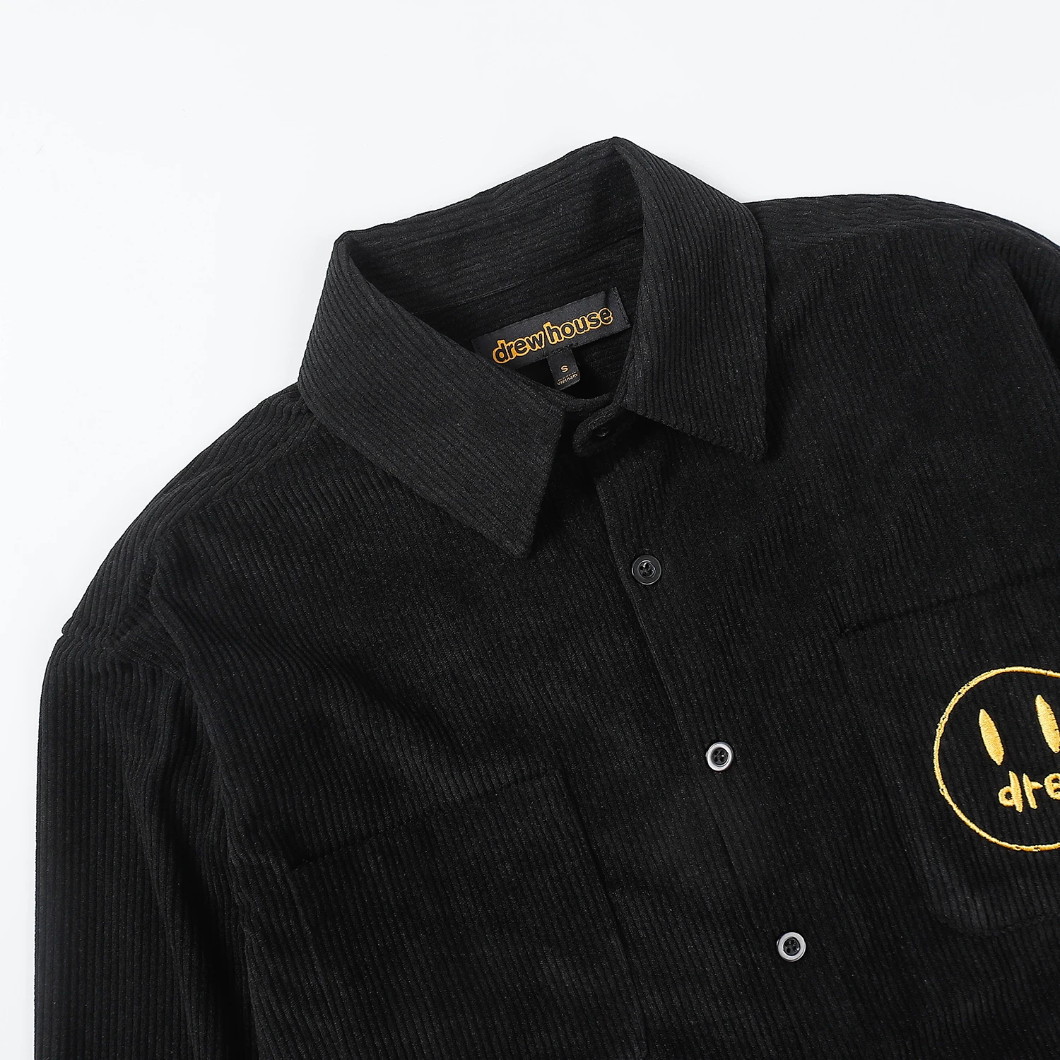 DREW HOUSE Smiling Embroidery logo Men's Clothing autumn and winter designer niche American retro loose denim jacket shirt