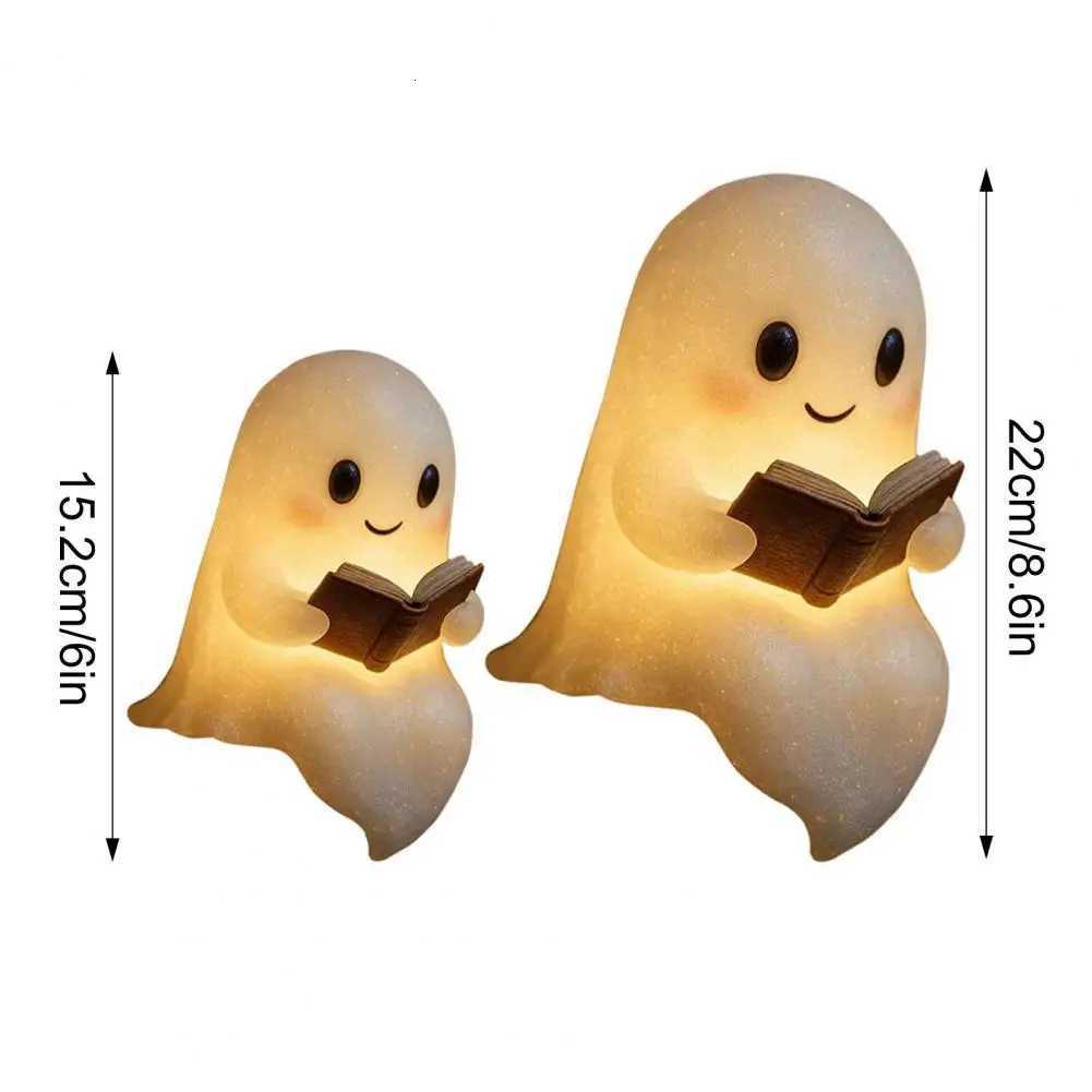 Halloween Ghost LED Night Light Ghost Table Lamp Book Light Cute Cartoon Birthday Gifts for Bedroom Bedside Sleep XJ250804