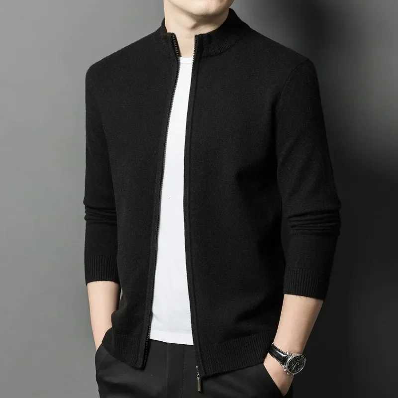 Knitted Cardigan Mens 2024 Autumn and Winter New Mens Casual Business Wool Sweater Jacket Mens Knitted Cardigan XJ250805