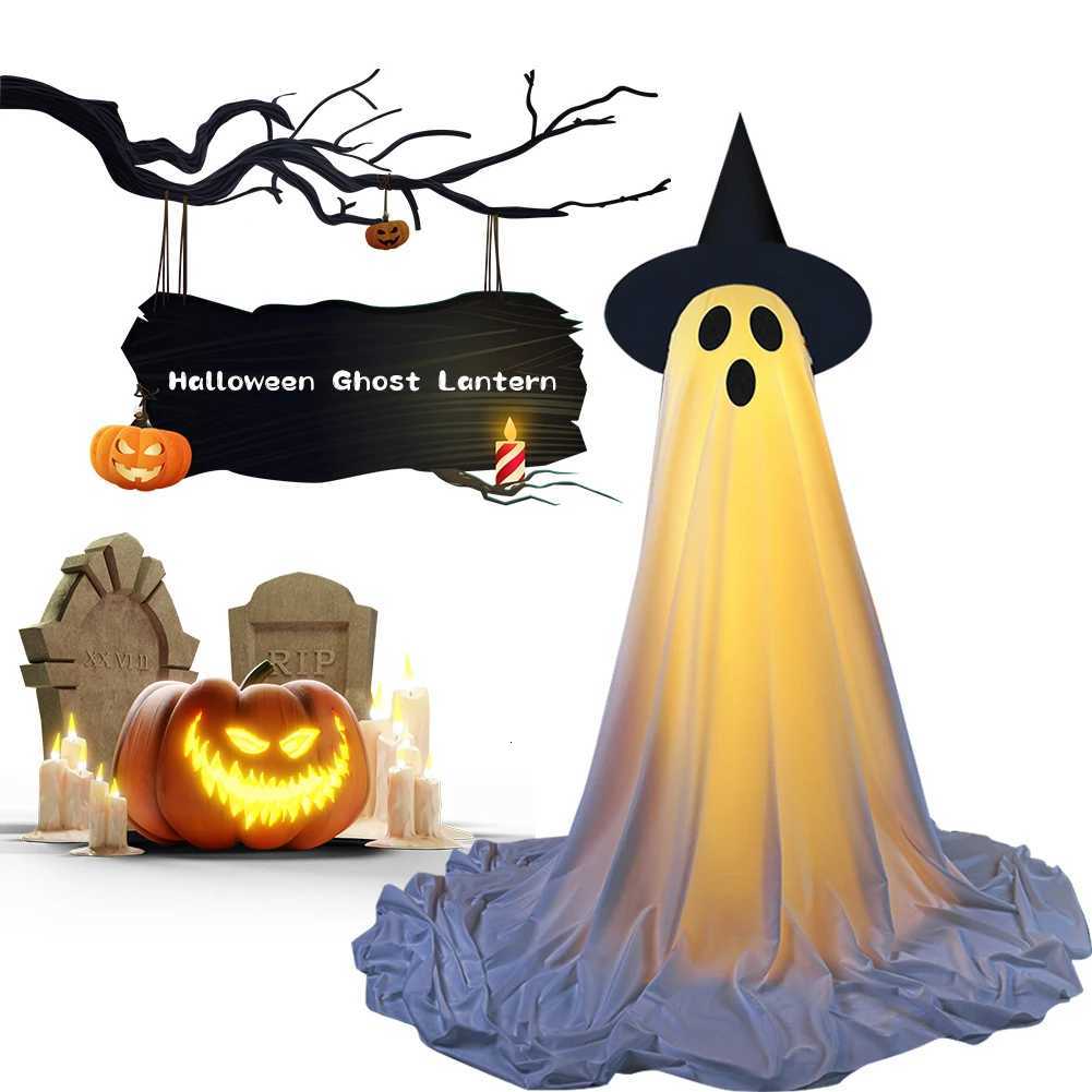 1/2 Pack Halloween Ghost Lights Spooky Ghost Decor with Remote Control String Lights Light Up Ghost Lighted Spooky Ghost Decor XJ250804
