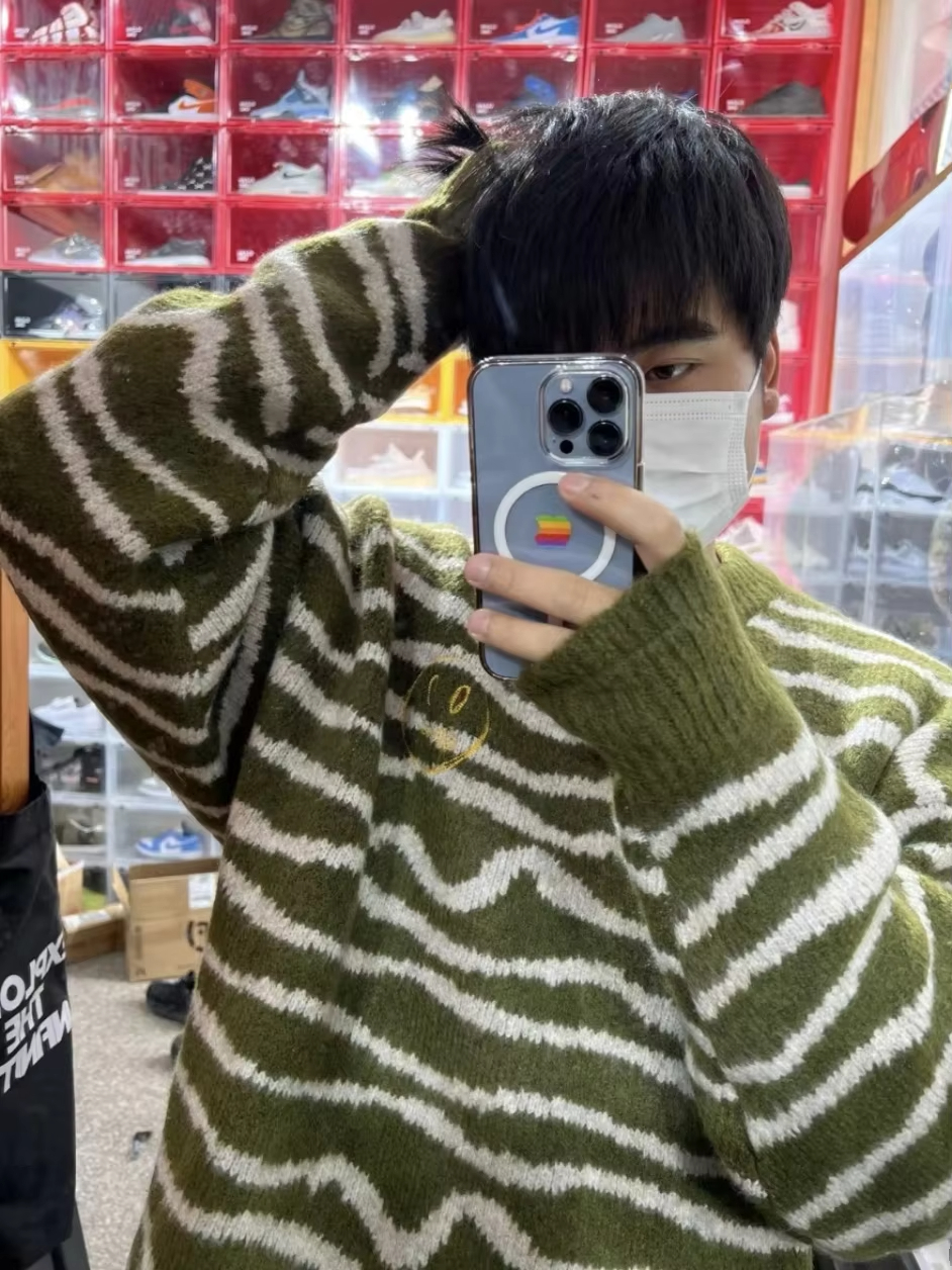 Drew House Embroidered logo thickened long-sleeved warm sweatshirt Women Men Hip Hop Pullover Sweatshirt Unisex Couple