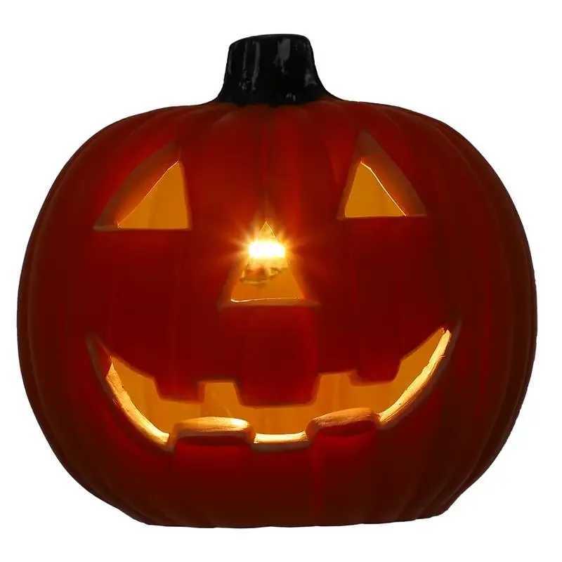 1PCS Decorative Pumpkin Halloween Props Lantern Decor Pumpkin Decoration Pumpkin Light Outdoor Halloween Decorations XJ250804