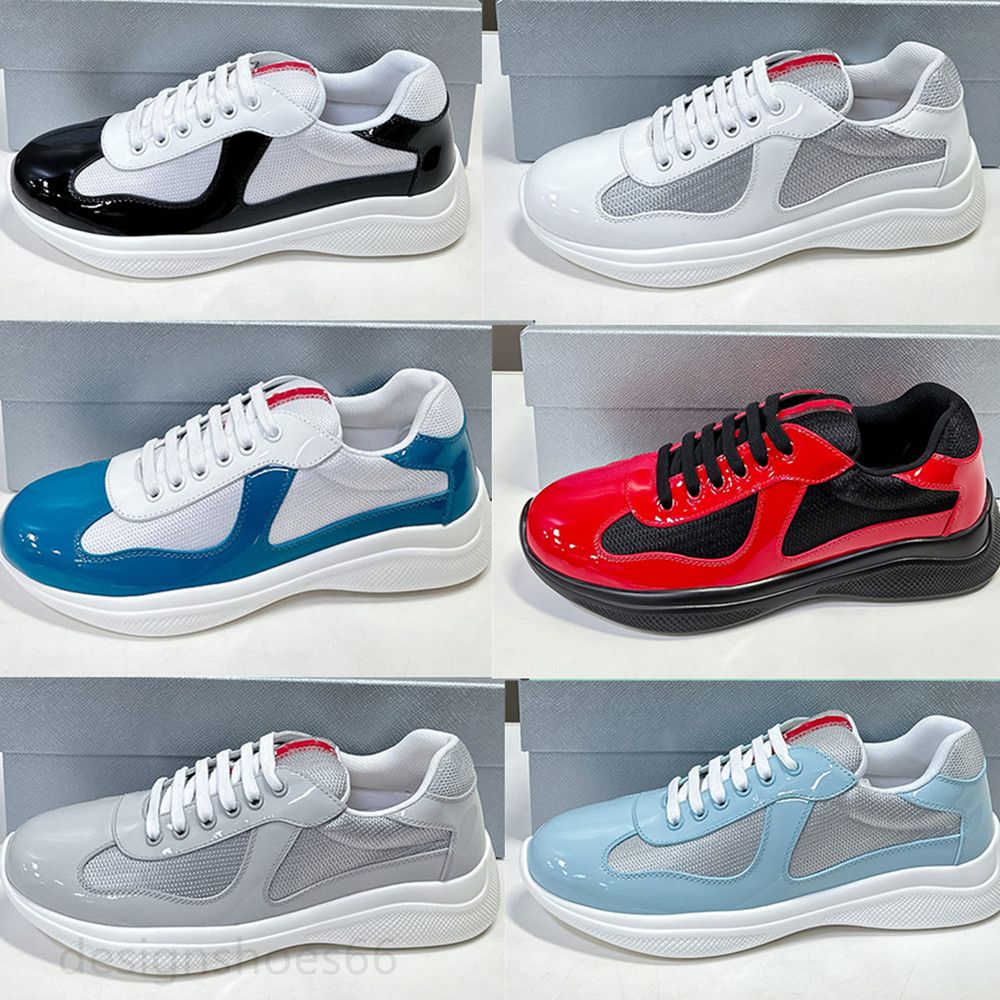 Designer sports shoes America's Cup mesh nylon casual breathable B30 sports shoes fashionable patent leather high-end casual shoes
